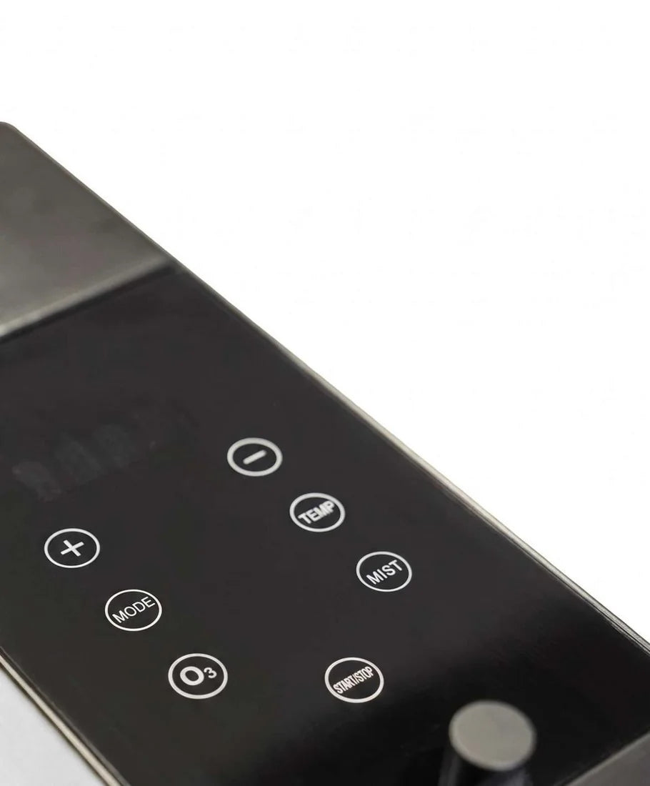 Commandes Mist Pro : température, niveau de brume, mode et démarrage
