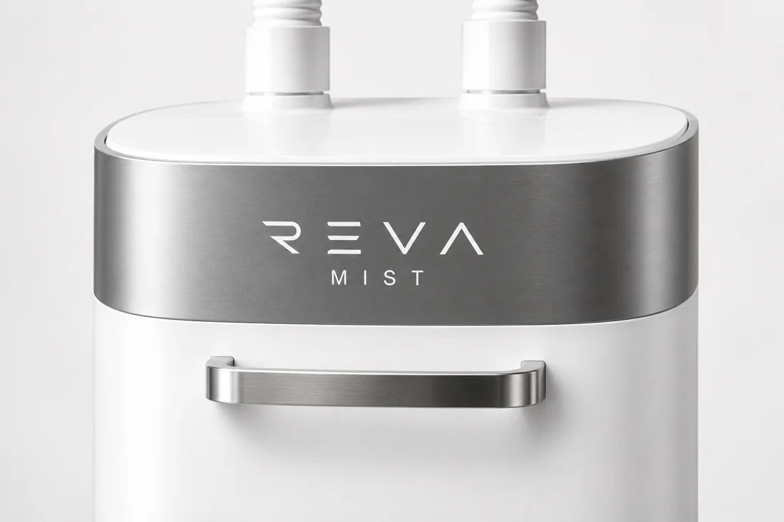 Bandeau Reva Mist en aluminium brossé et poignée métallique