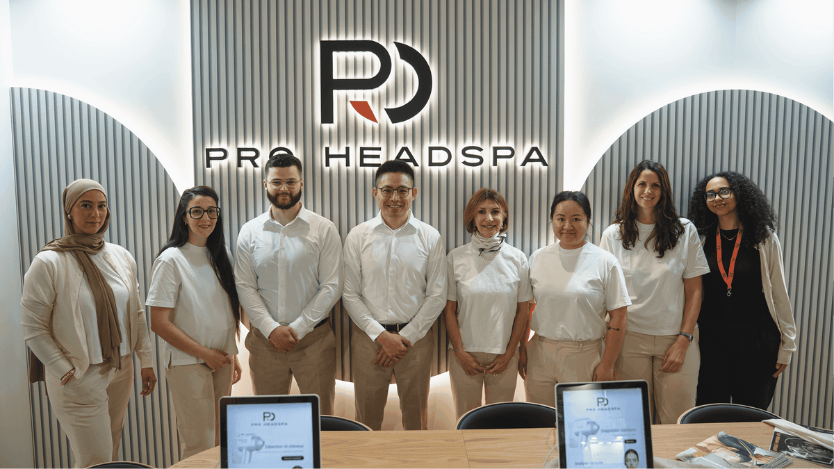 Das Pro Headspa-Team in seinen Räumlichkeiten